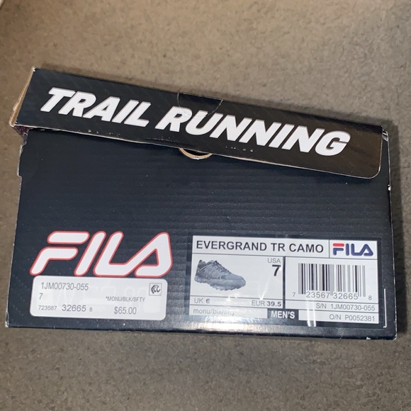 FILA Evergrand Trail Running Camo Shoes - Picture 6 of 6